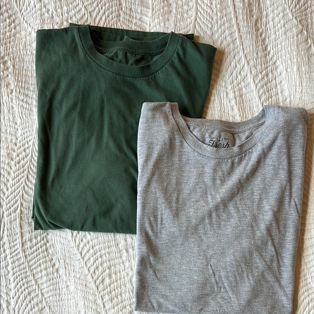 Filson Green and Gray Men's Short Sleeve Tees
